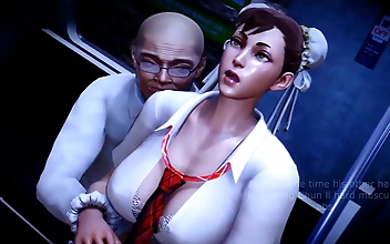 Street fighter-Chun Li ( Part 02) - Hentai 3d 102