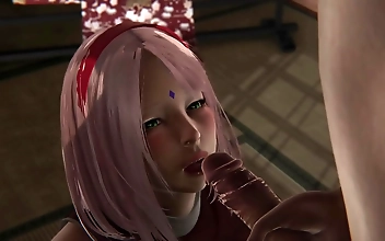 Made Sakura suck l 3d hentai uncensored Naruto